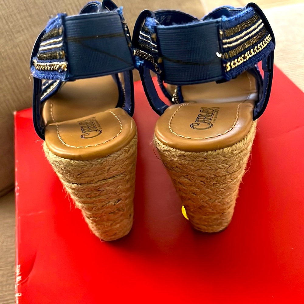 Carlos by Carlos Santana wedge sandals NIB - Picture 3 of 7